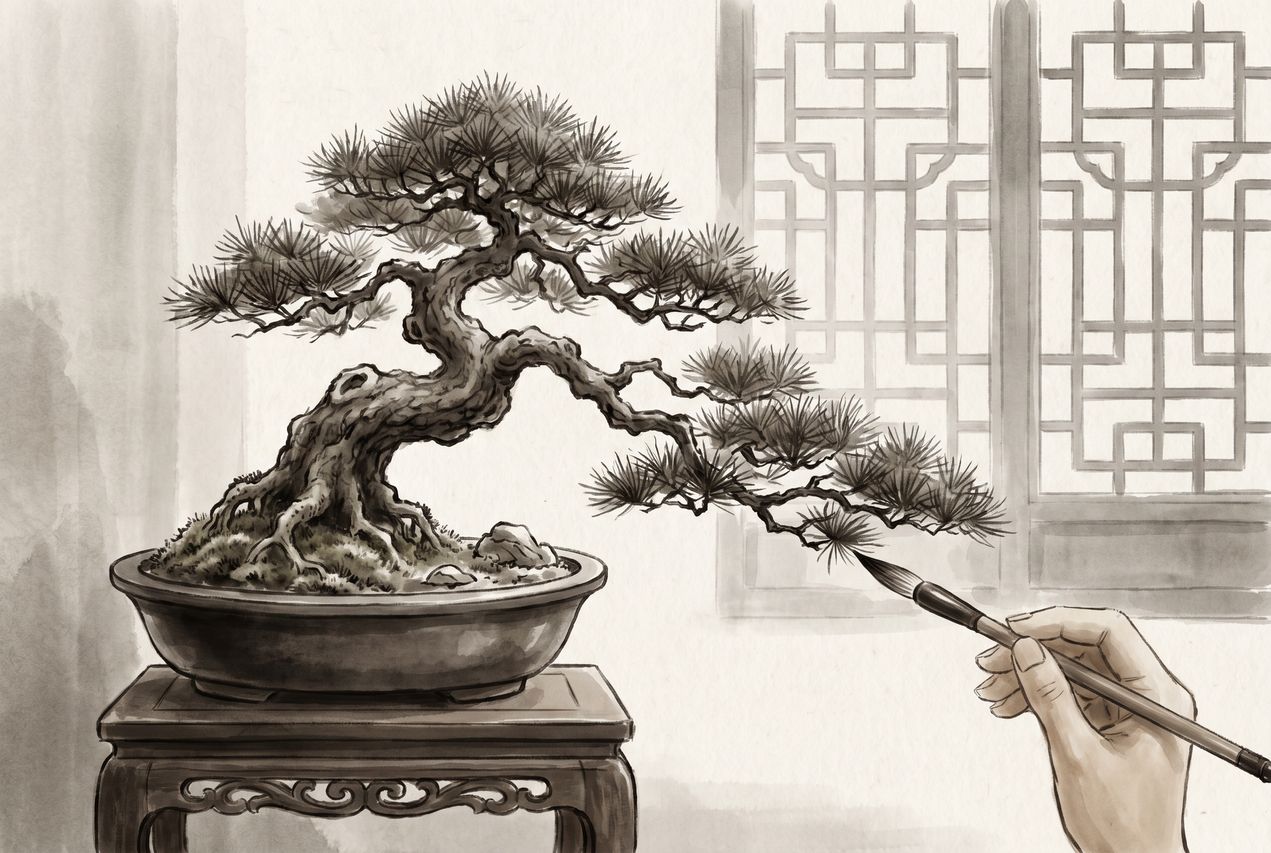 免费菠萝案头清供盆景制作视频教程 - www.snu0kj.cn